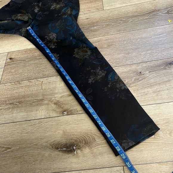 Soft Surroundings Black Floral Ponte Knit Pull On Pants - Picture 10 of 12